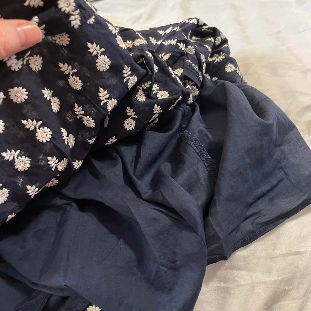 J. Crew Black Maxi Dress with White Floral Motif - Picture 11 of 16